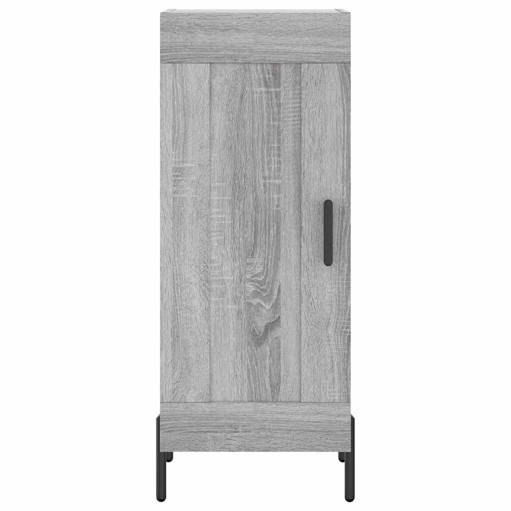 Kumode, pelēka ozolkoka krāsa, 34,5x34x180cm, apstrādāta koksne