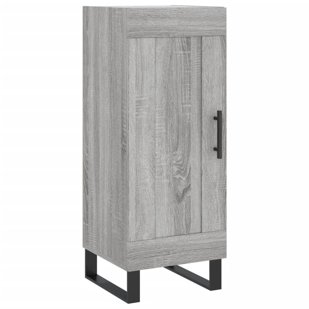 Kumode, pelēka ozolkoka krāsa, 34,5x34x180cm, apstrādāta koksne