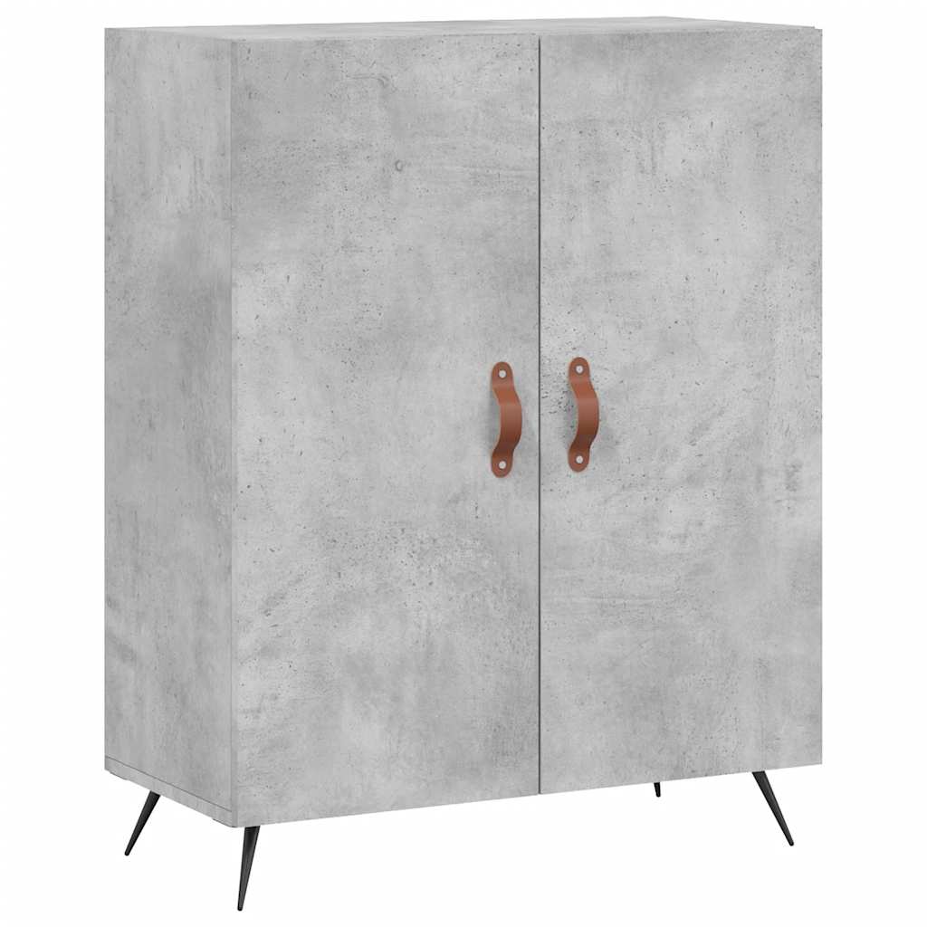 Kumode, betona pelēka krāsa, 69,5x34x180cm, apstrādāta koksne