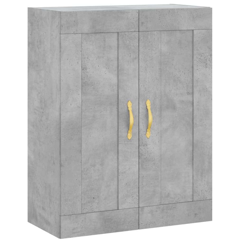 Komoda, betono pilkos spalvos, 69,5x34x180cm, apdirbta mediena