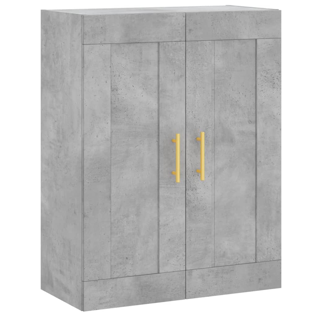 Komoda, betono pilkos spalvos, 69,5x34x180cm, apdirbta mediena