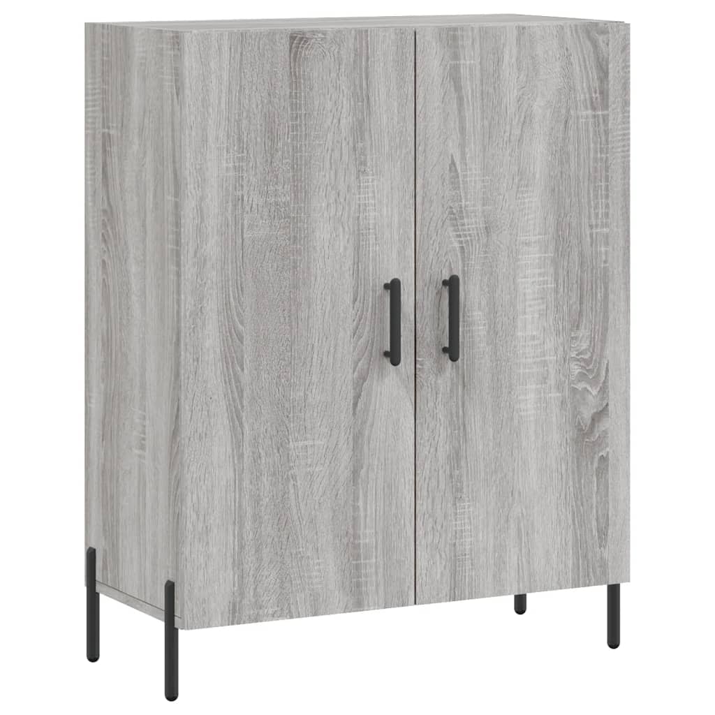 Kumode, pelēka ozolkoka krāsa, 69,5x34x180cm, apstrādāta koksne