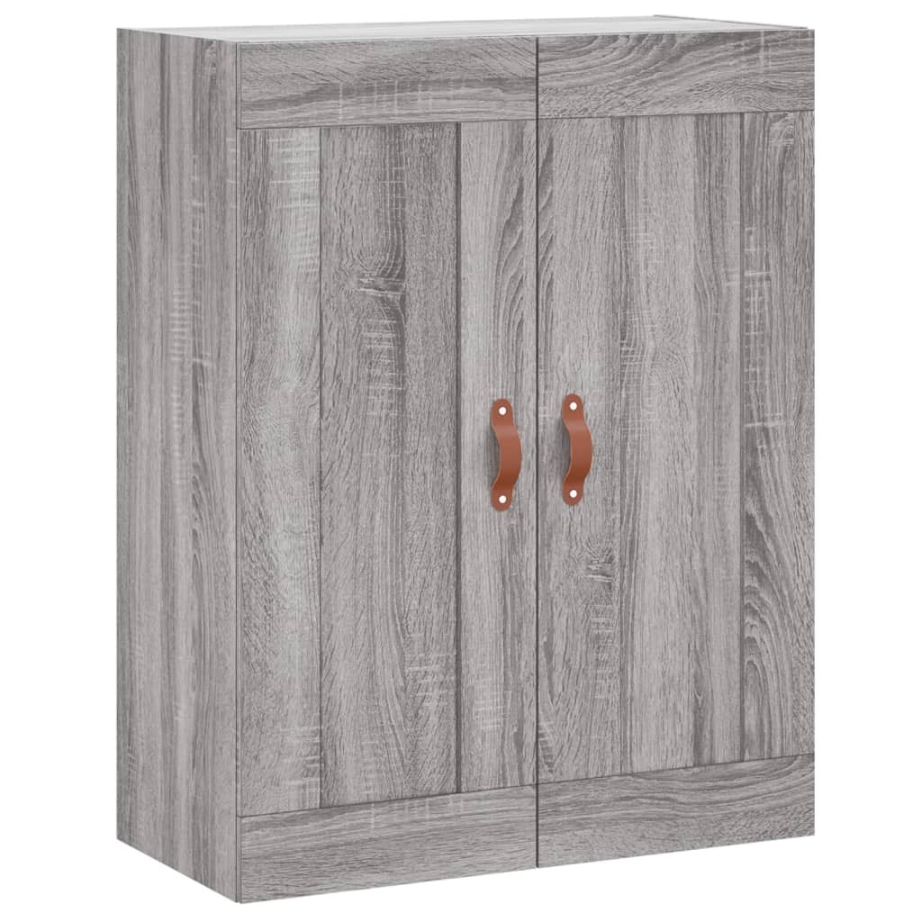 Chest of drawers, grey oak, 69.5x34x180cm, engineered wood