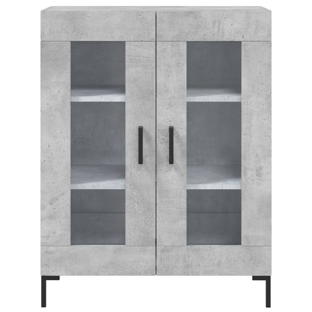 Kumode, betona pelēka krāsa, 69,5x34x180cm, apstrādāta koksne