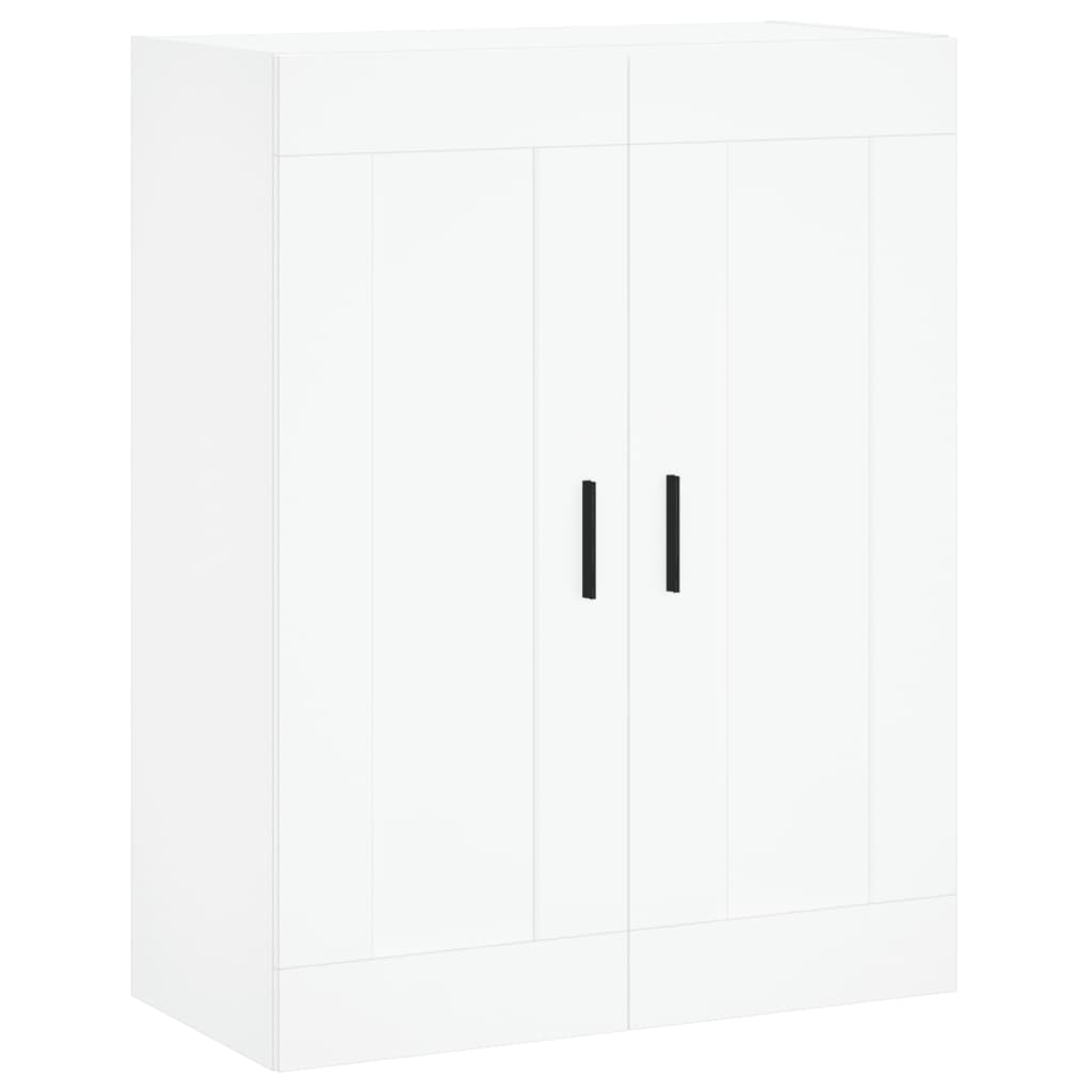 Chest of drawers, white, 69.5x34x180cm, engineered wood