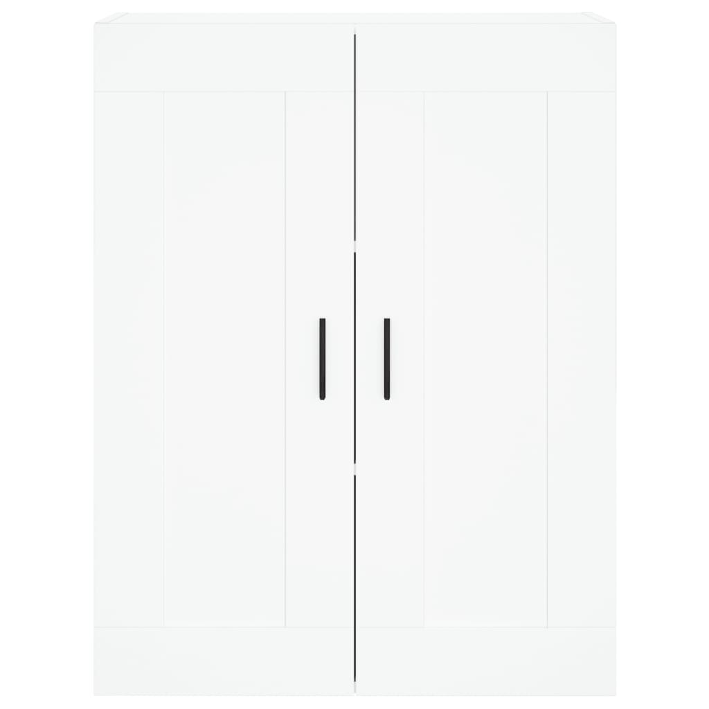 Chest of drawers, white, 69.5x34x180cm, engineered wood