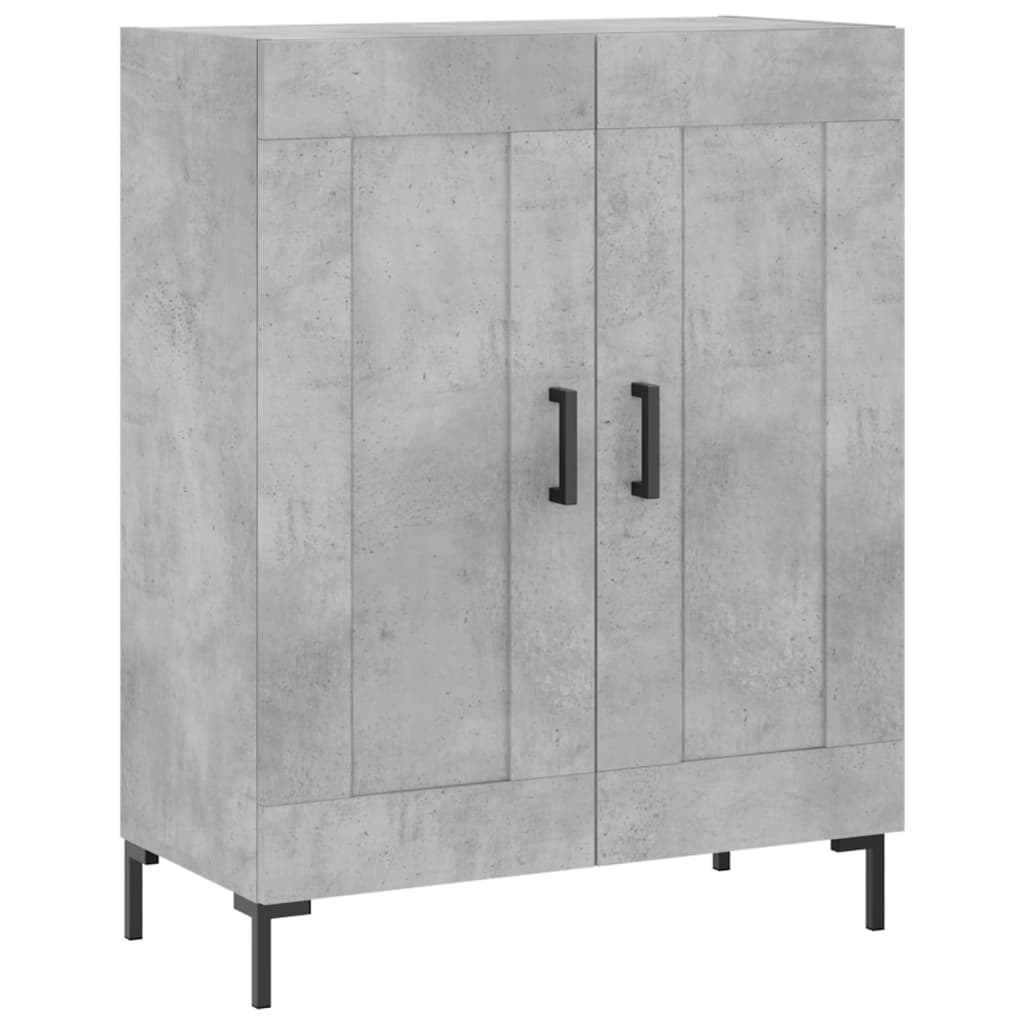 Kumode, betona pelēka krāsa, 69,5x34x180cm, apstrādāta koksne