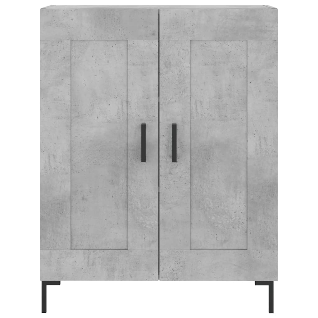 Kumode, betona pelēka krāsa, 69,5x34x180cm, apstrādāta koksne
