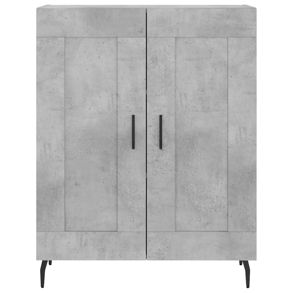 Komoda, betono pilkos spalvos, 69,5x34x180cm, apdirbta mediena