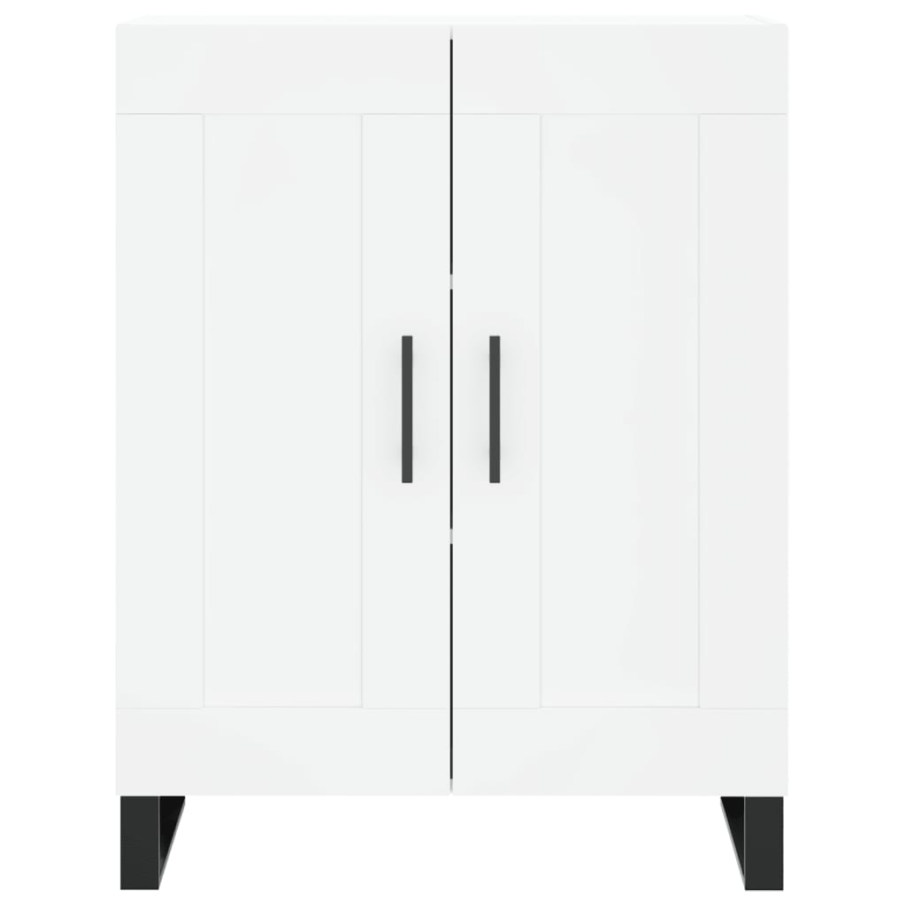 Komoda, baltos spalvos, 69,5x34x180cm, apdirbta mediena