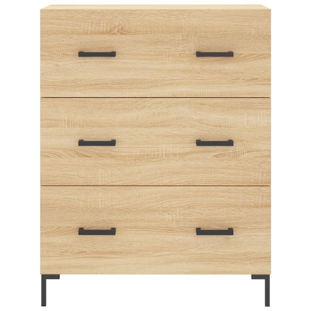 Chest of drawers, Sonoma oak, 69.5x34x180cm, engineered wood