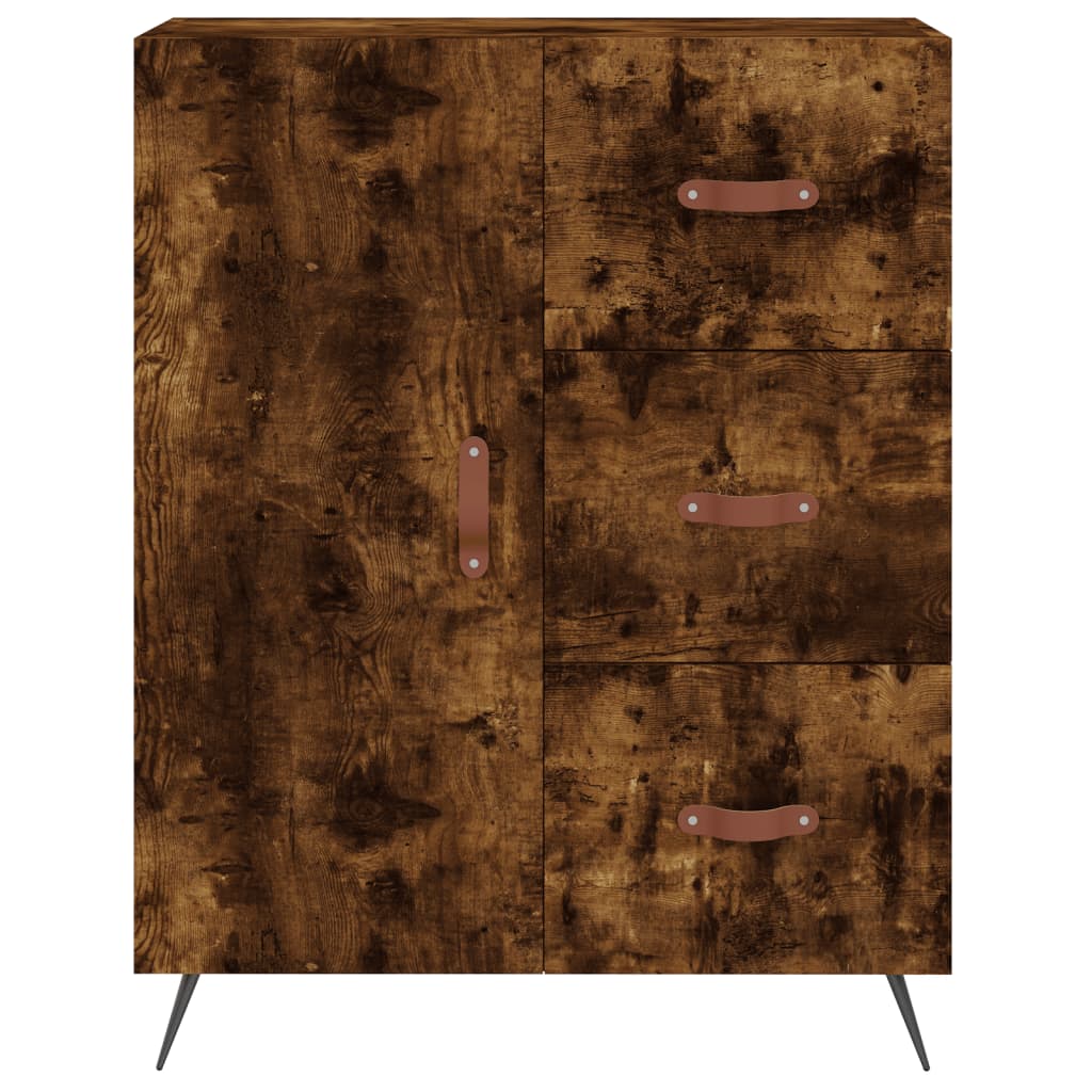 Komoda, dūminio ąžuolo spalvos, 69,5x34x180cm, apdirbta mediena