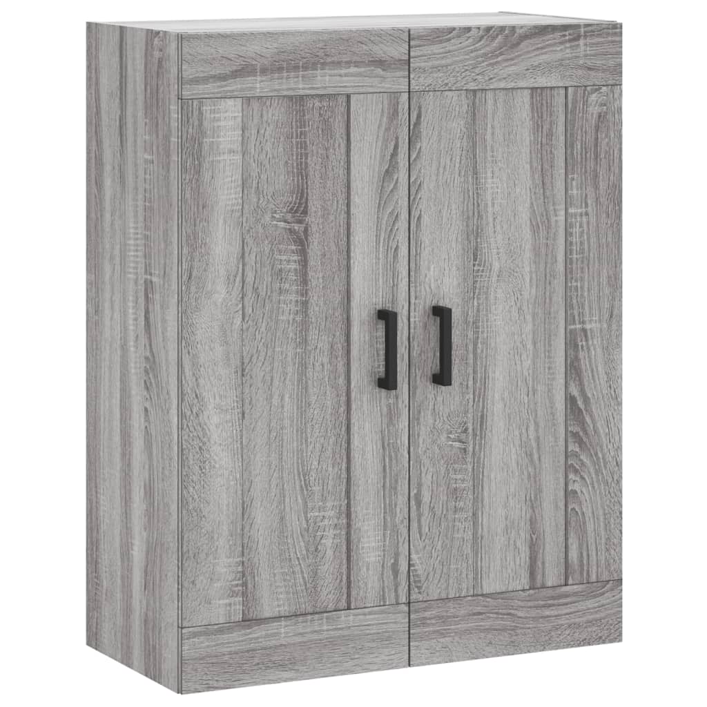 Chest of drawers, grey oak, 69.5x34x180cm, engineered wood