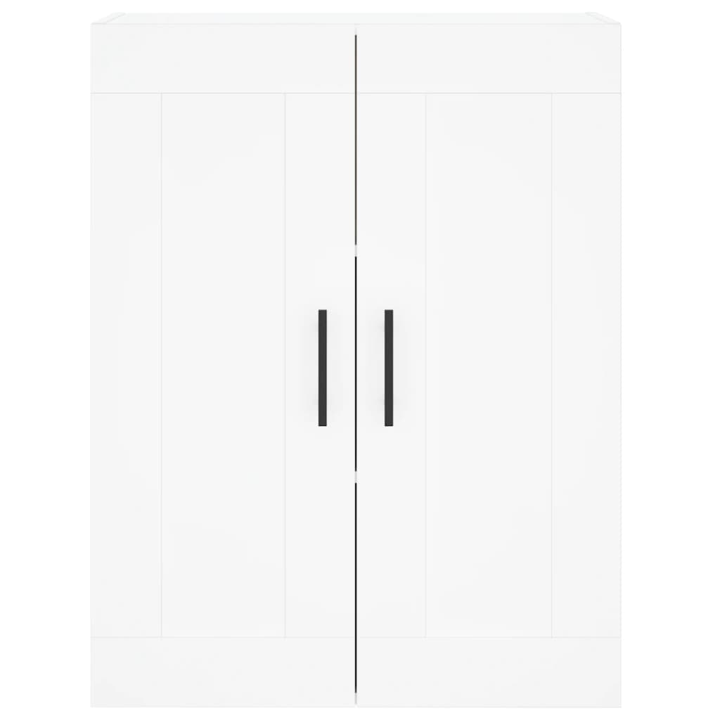 Chest of drawers, white, 69.5x34x180cm, engineered wood