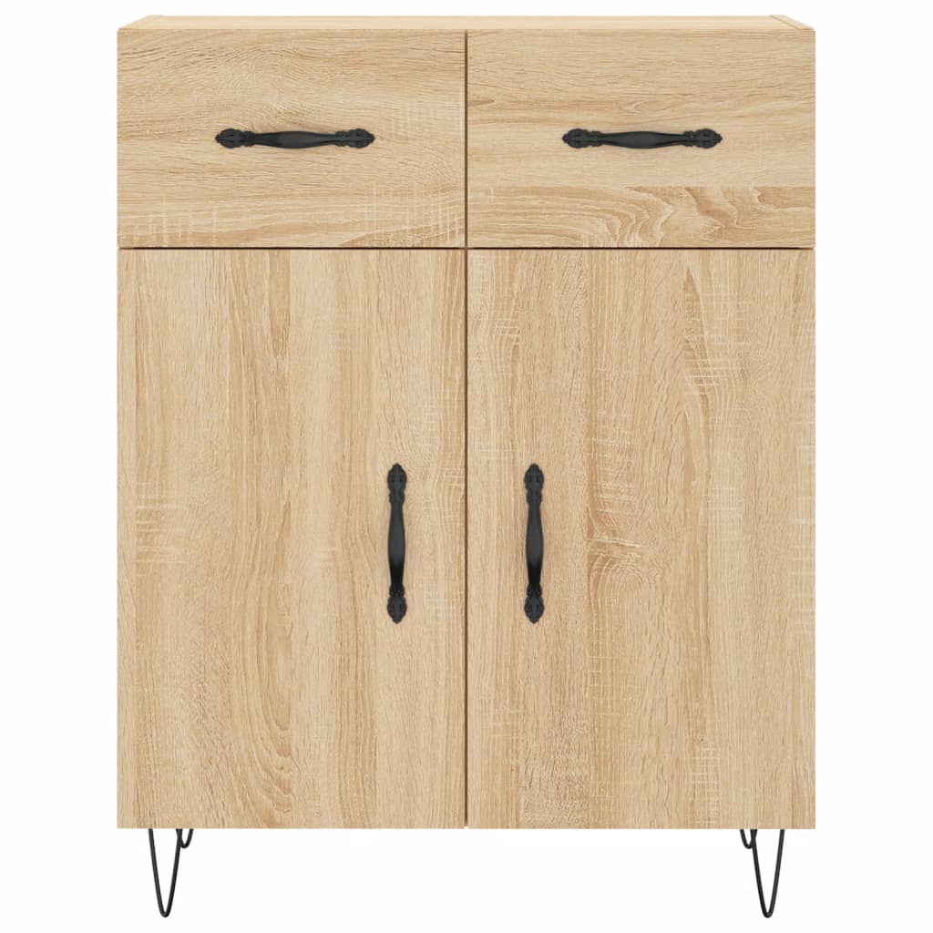 Chest of drawers, Sonoma oak, 69.5x34x180cm, engineered wood