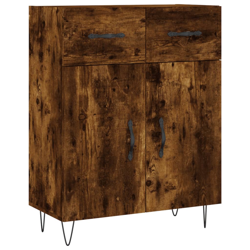 Komoda, dūminio ąžuolo spalvos, 69,5x34x180cm, apdirbta mediena