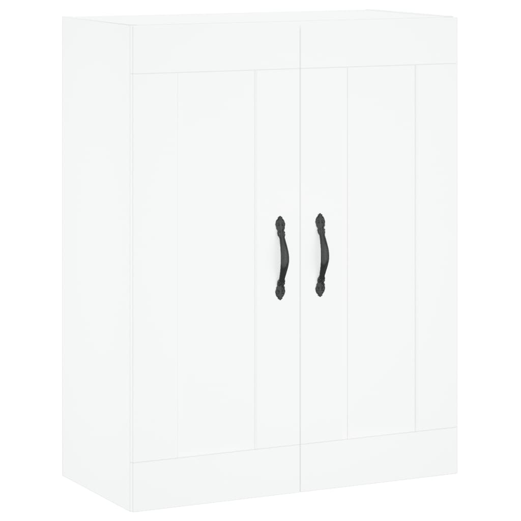 Chest of drawers, white, 69.5x34x180cm, engineered wood
