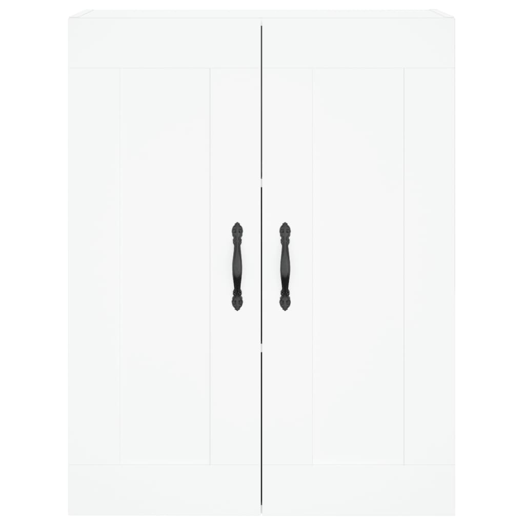 Chest of drawers, white, 69.5x34x180cm, engineered wood