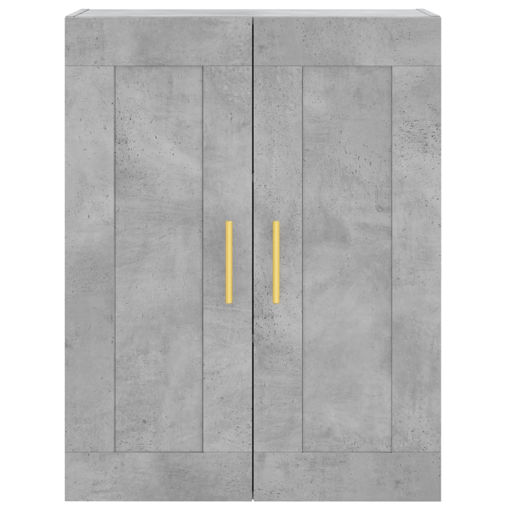 Komoda, betono pilkos spalvos, 69,5x34x180cm, apdirbta mediena