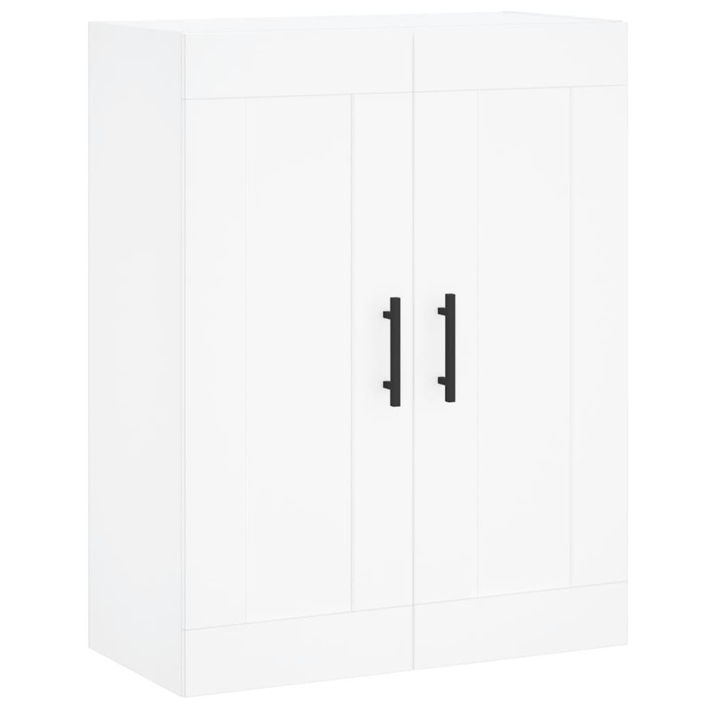 Chest of drawers, white, 69.5x34x180cm, engineered wood