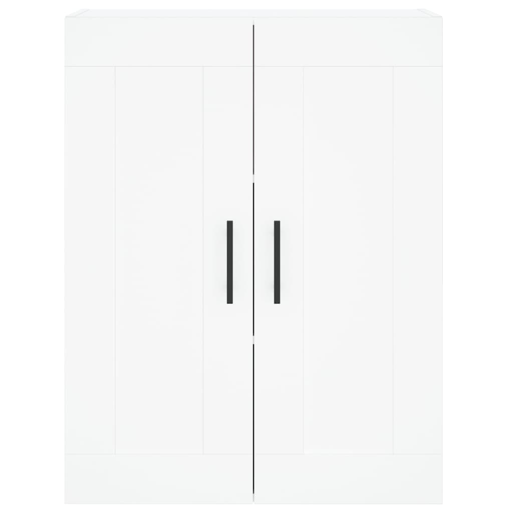 Chest of drawers, white, 69.5x34x180cm, engineered wood