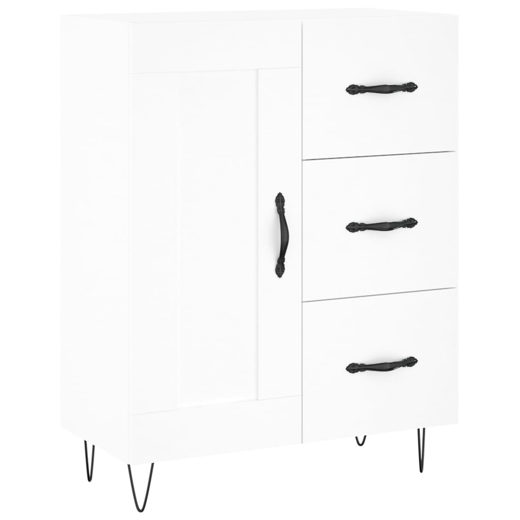 Kumode, balta, 69,5x34x180cm, apstrādāta koksne