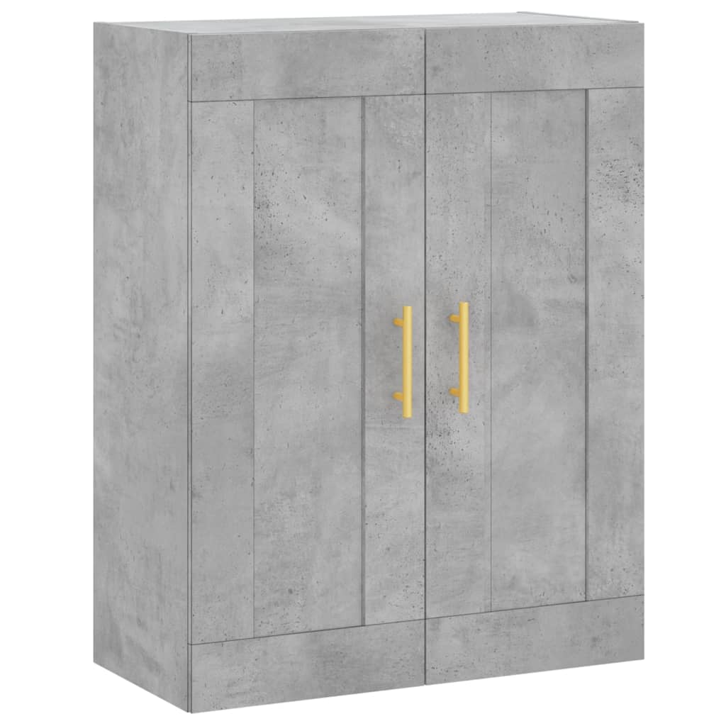 Komoda, betono pilkos spalvos, 69,5x34x180cm, apdirbta mediena