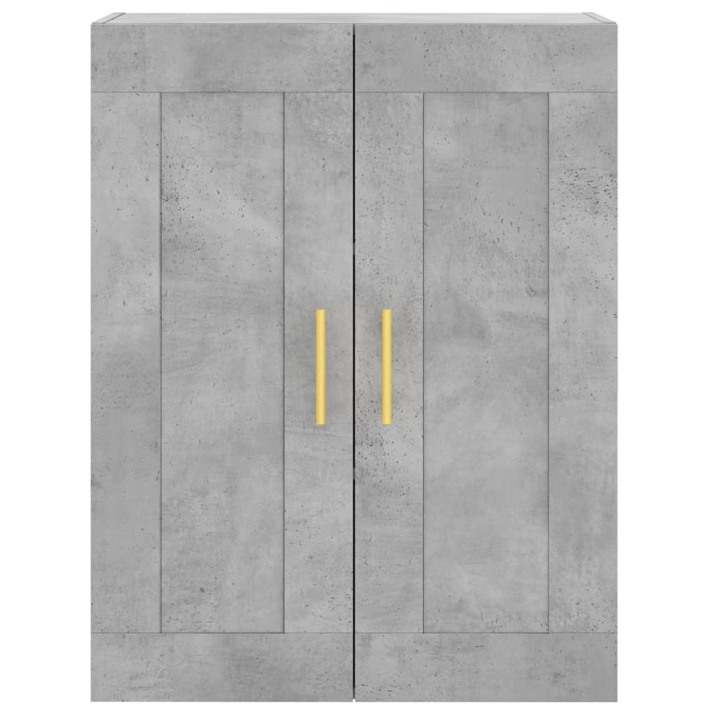 Komoda, betono pilkos spalvos, 69,5x34x180cm, apdirbta mediena