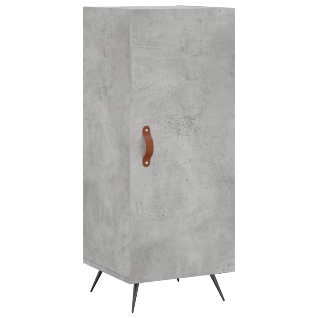 Kumode, betona pelēka krāsa, 34,5x34x180cm, apstrādāta koksne