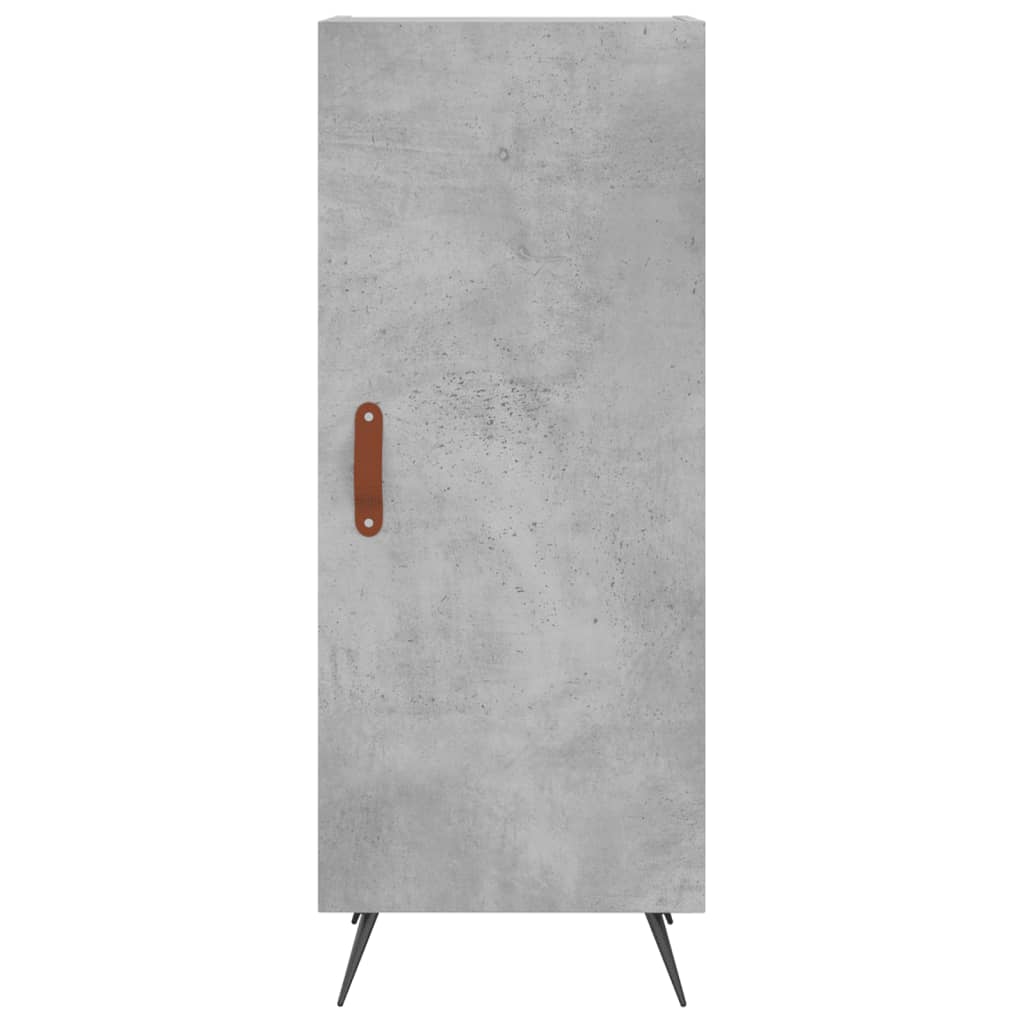 Kumode, betona pelēka krāsa, 34,5x34x180cm, apstrādāta koksne