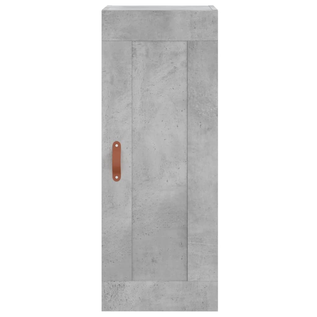 Kumode, betona pelēka krāsa, 34,5x34x180cm, apstrādāta koksne