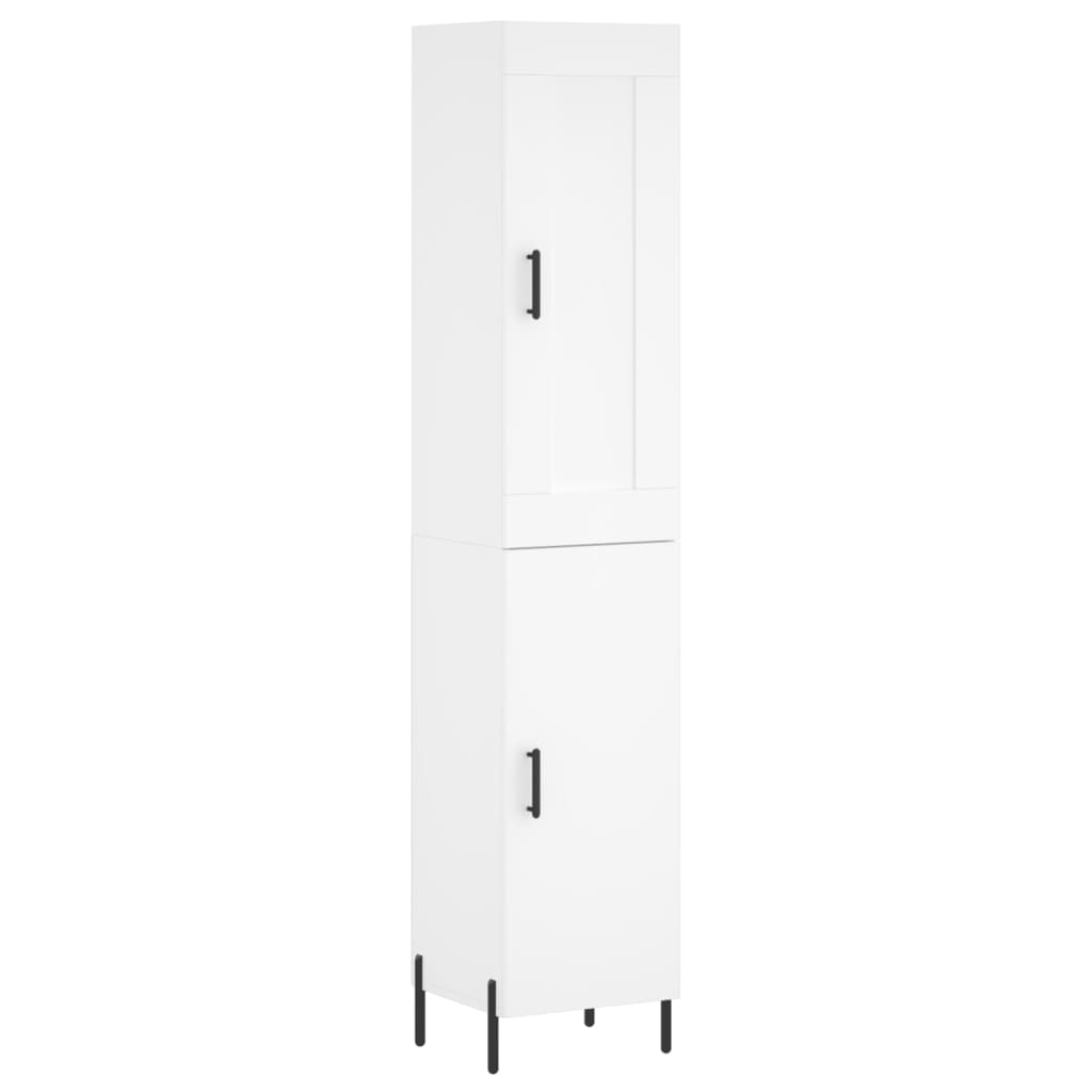 Kumode, balta, 34,5x34x180cm, apstrādāta koksne