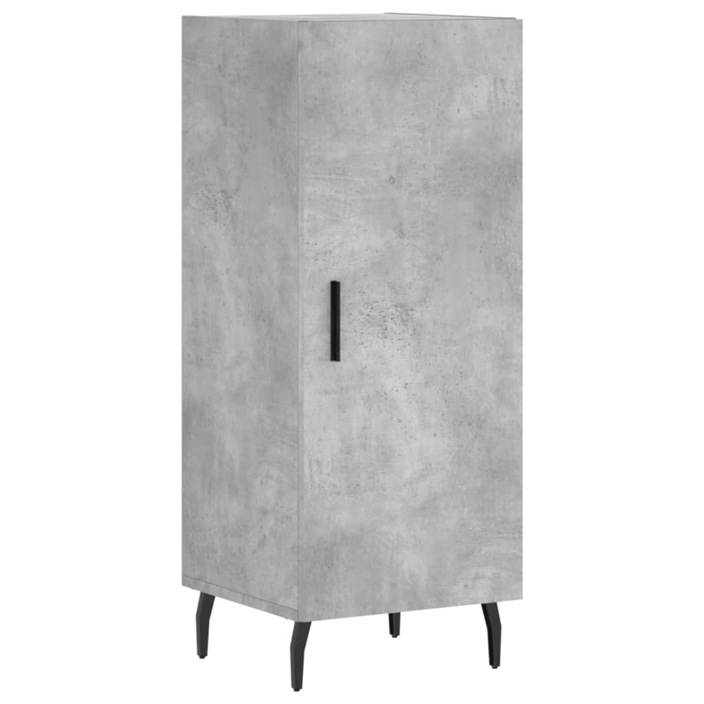 Chest of drawers, concrete grey, 34.5x34x180cm, engineered wood