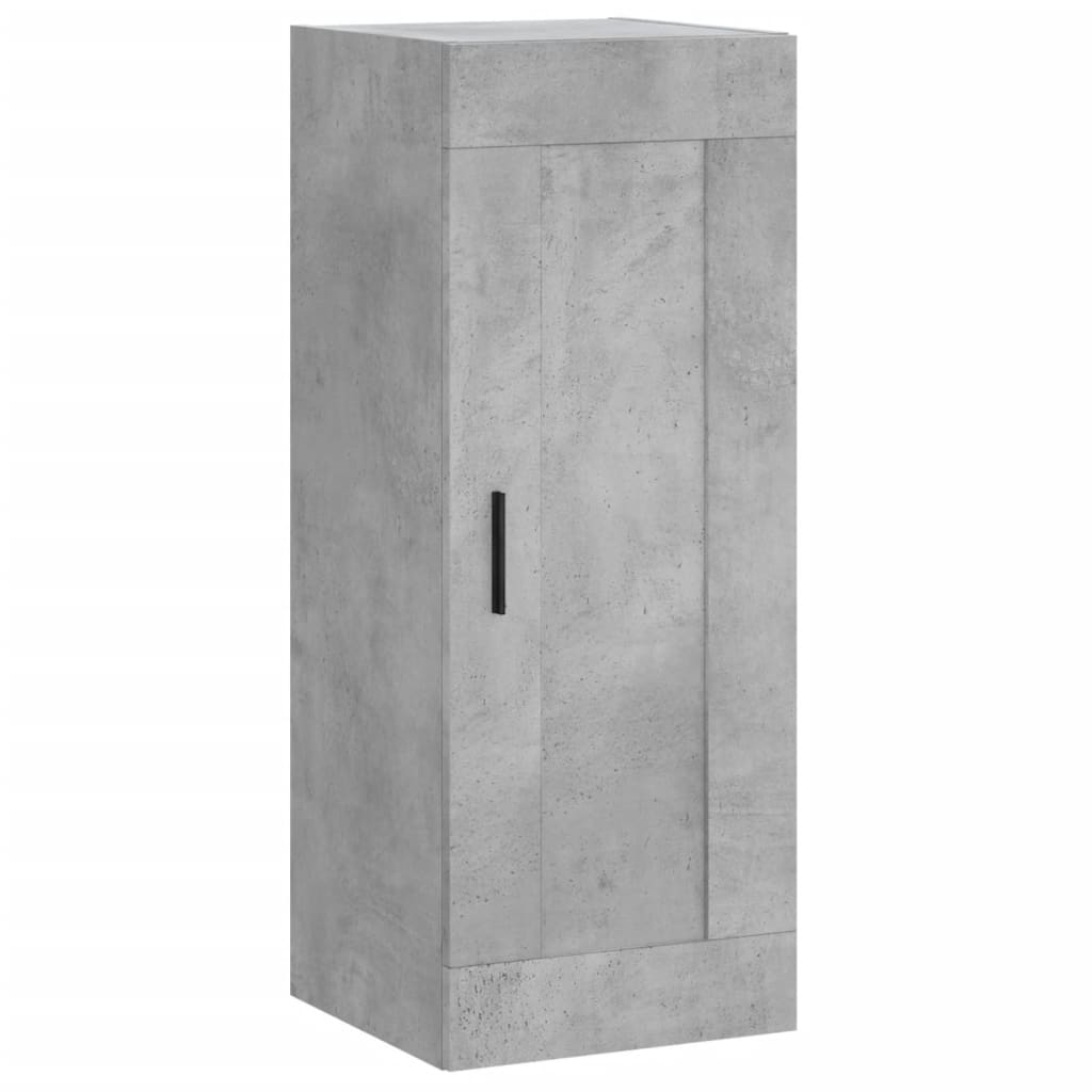 Chest of drawers, concrete grey, 34.5x34x180cm, engineered wood