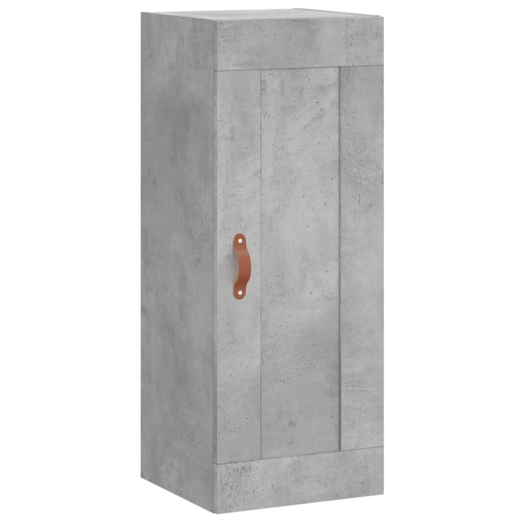 Chest of drawers, concrete grey, 34.5x34x180cm, engineered wood