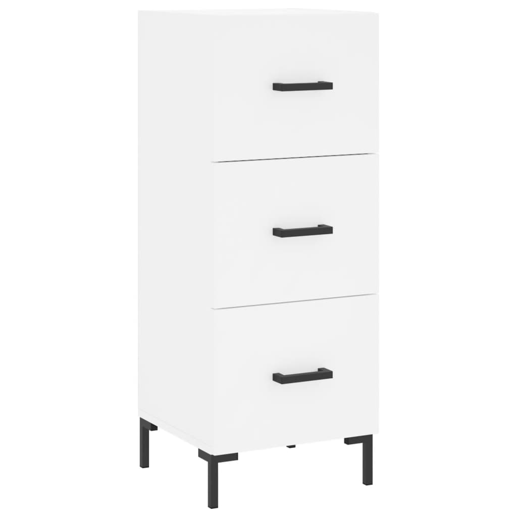 Chest of drawers, white, 34.5x34x180cm, engineered wood