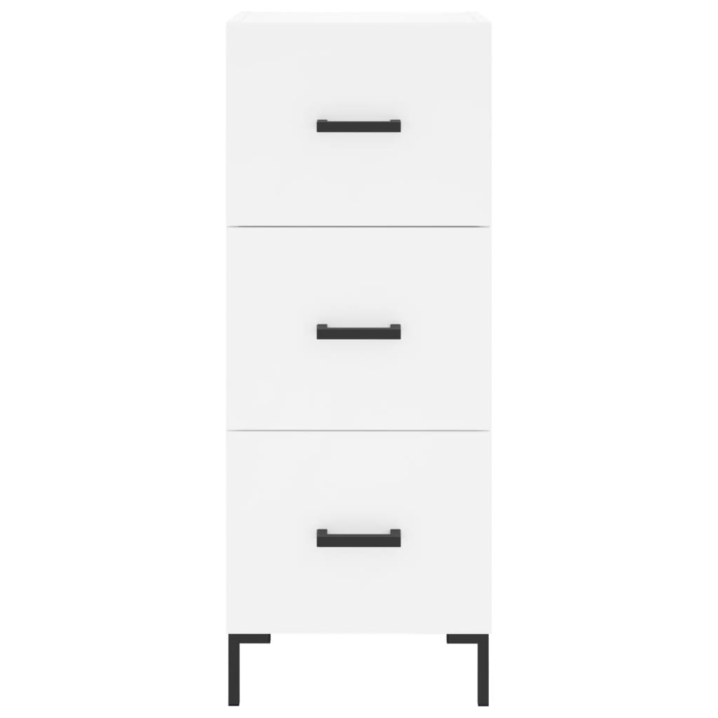 Chest of drawers, white, 34.5x34x180cm, engineered wood