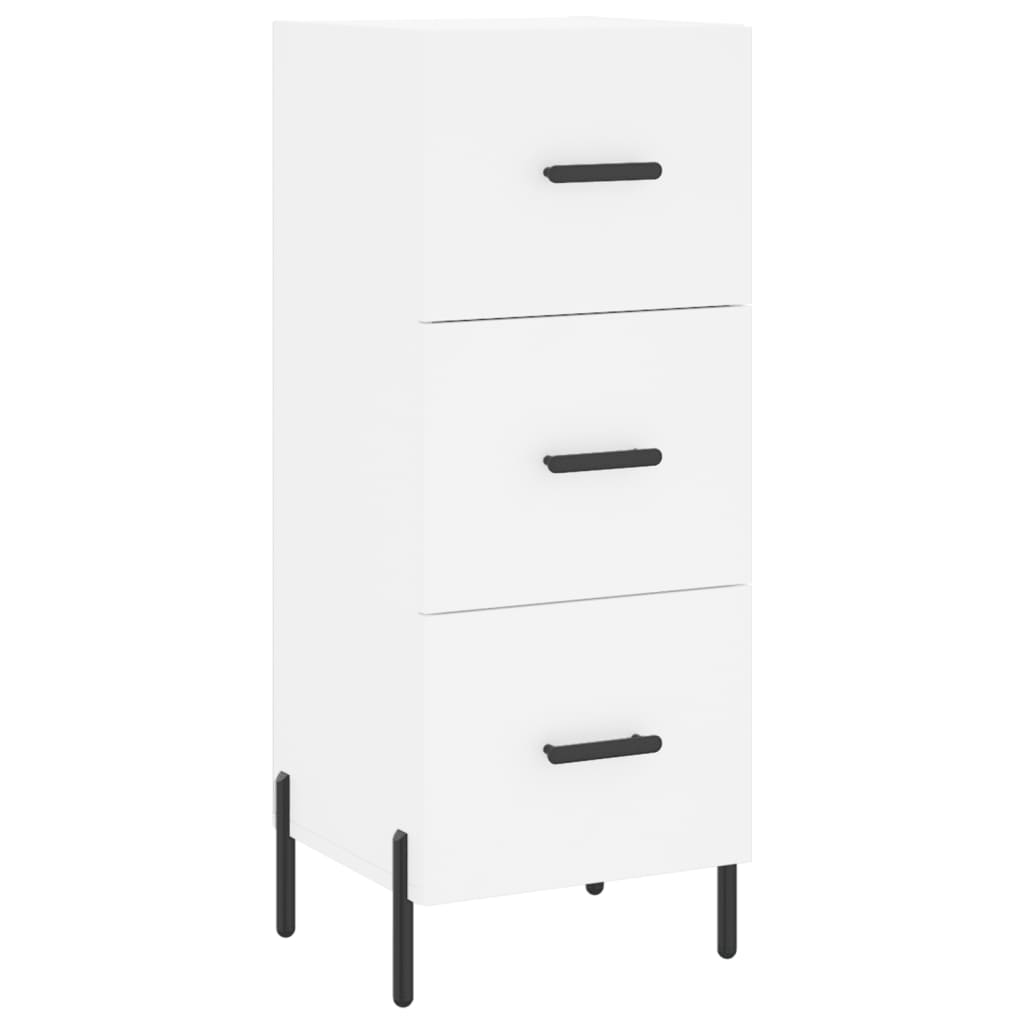 Chest of drawers, white, 34.5x34x180cm, engineered wood