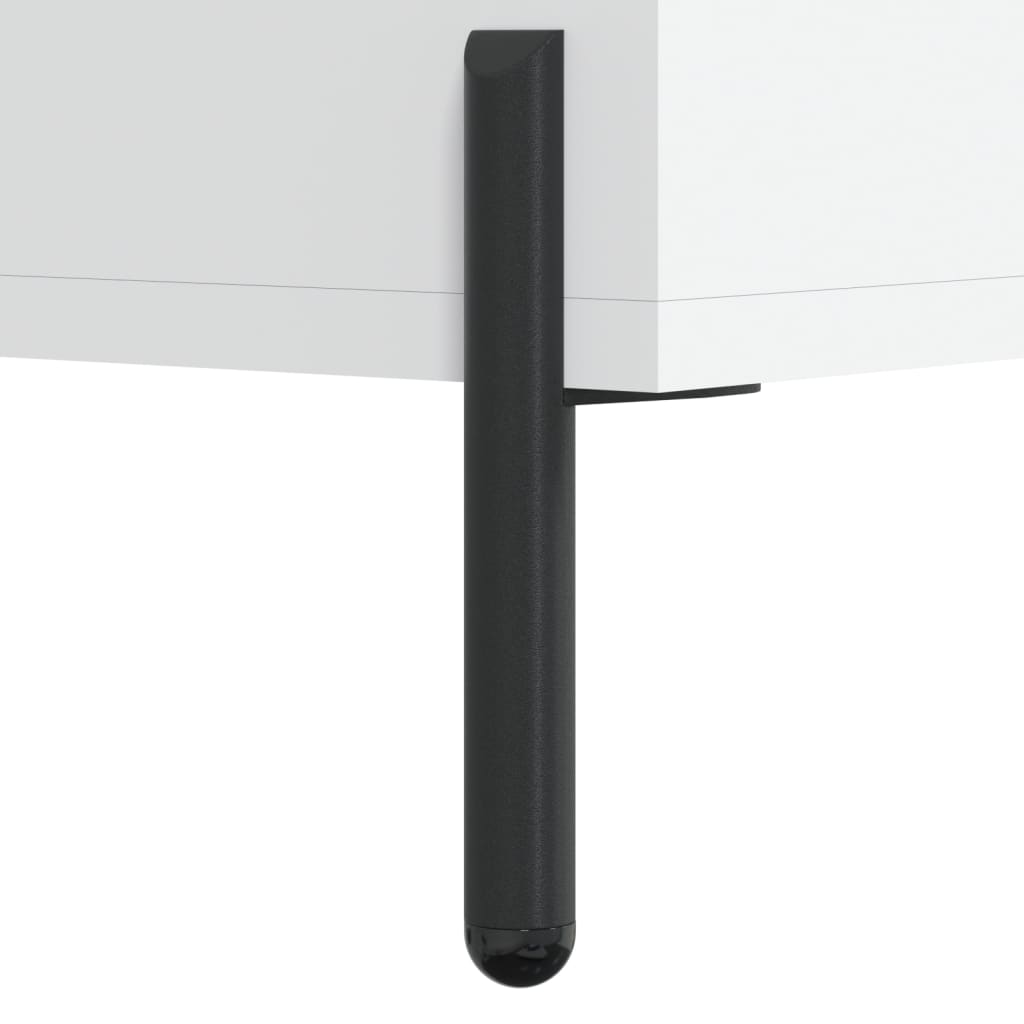 Chest of drawers, white, 34.5x34x180cm, engineered wood