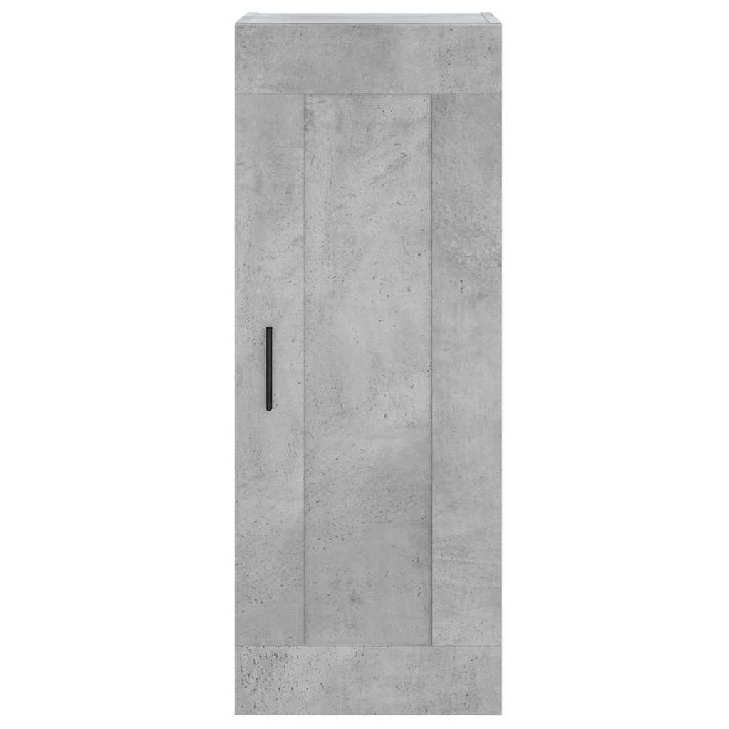 Kumode, betona pelēka krāsa, 34,5x34x180cm, apstrādāta koksne