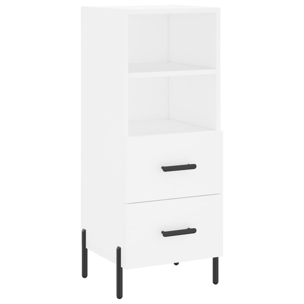 Chest of drawers, white, 34.5x34x180cm, engineered wood