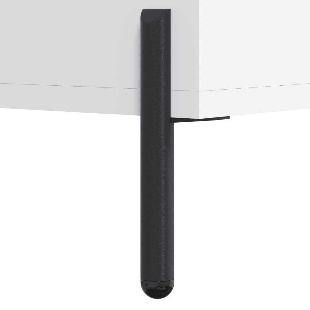 Chest of drawers, white, 34.5x34x180cm, engineered wood