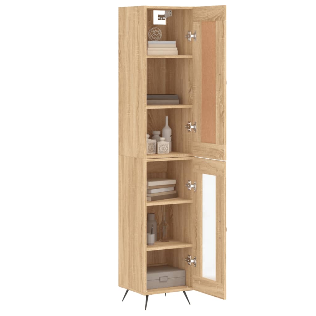 Chest of drawers, Sonoma oak, 34.5x34x180cm, engineered wood