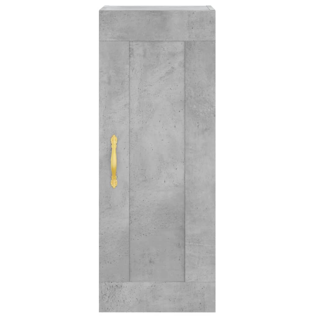 Chest of drawers, concrete grey, 34.5x34x180cm, engineered wood
