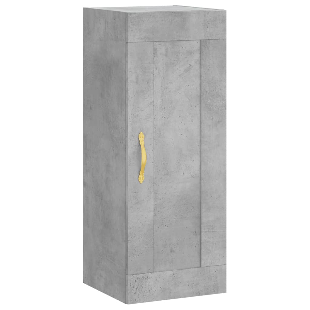 Chest of drawers, concrete grey, 34.5x34x180cm, engineered wood