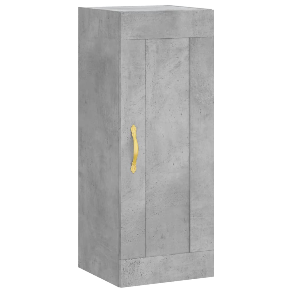 Chest of drawers, concrete grey, 34.5x34x180cm, engineered wood