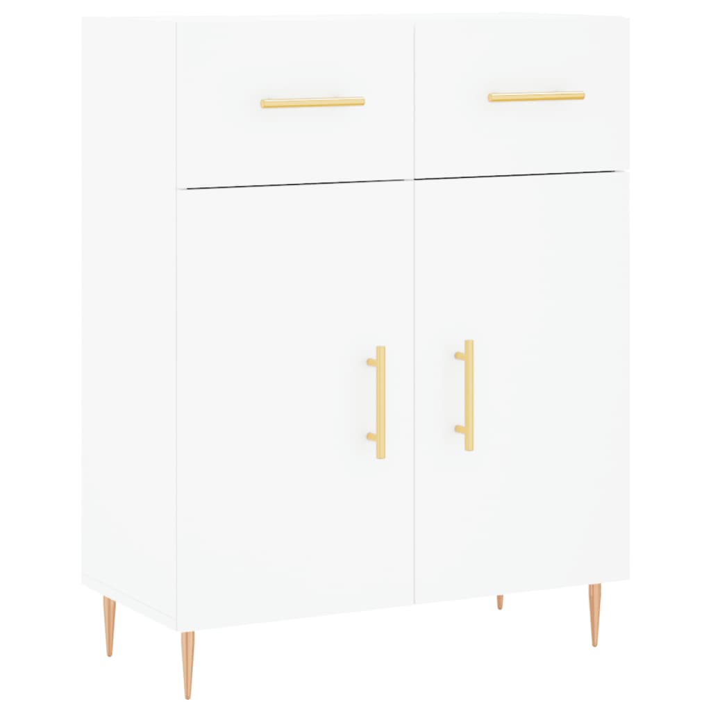 Kumode, balta, 69,5x34x180cm, apstrādāta koksne