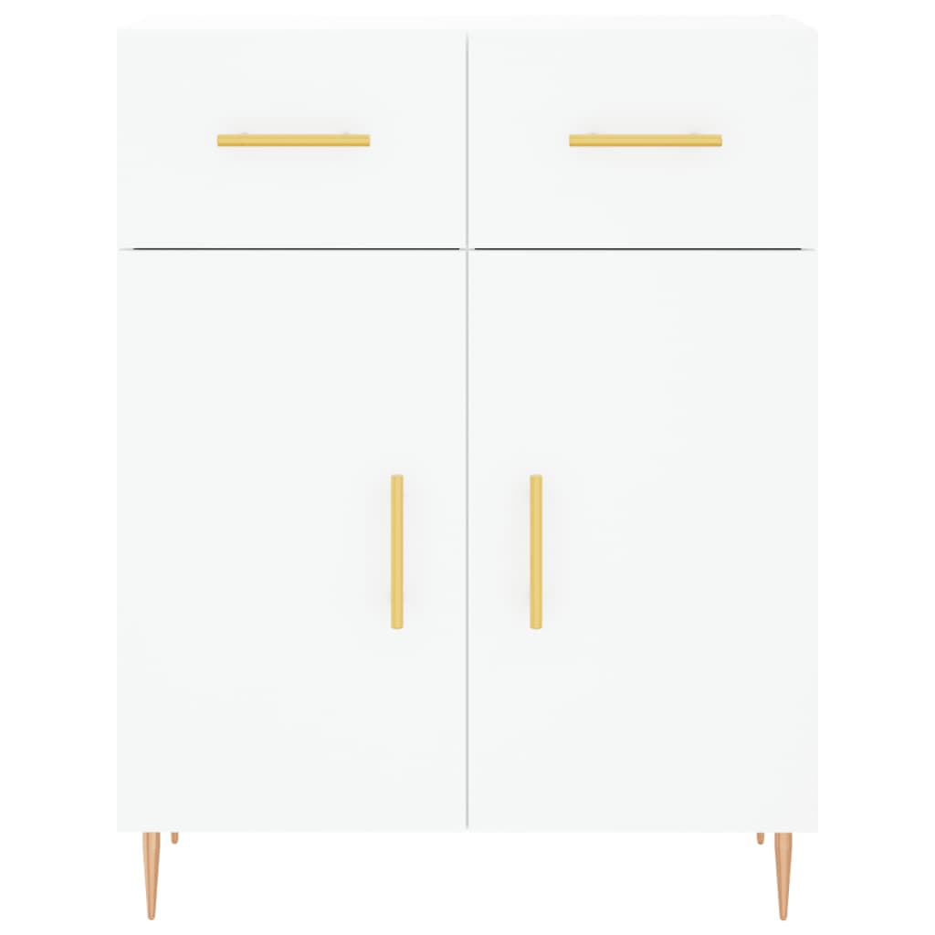Kumode, balta, 69,5x34x180cm, apstrādāta koksne