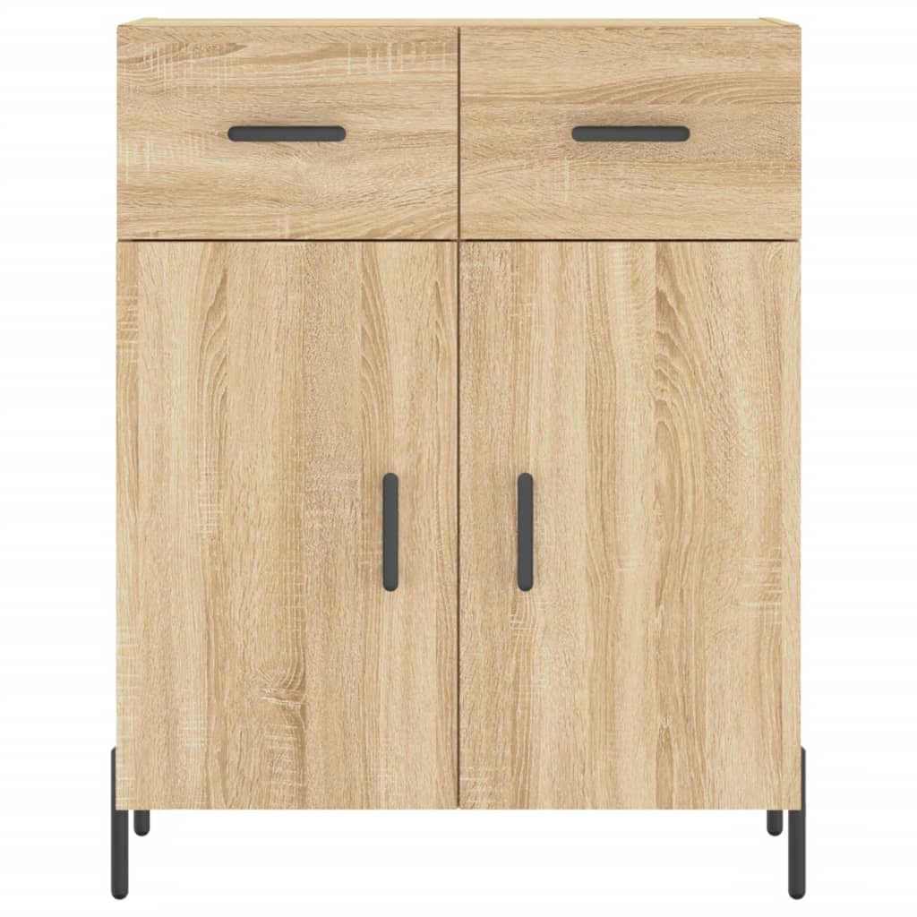 Kumode, ozola sonoma krāsā, 69,5x34x180cm, apstrādāta koksne