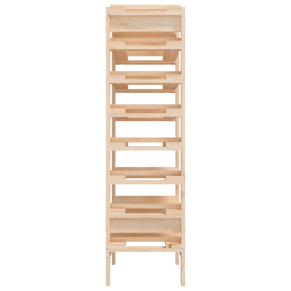 Vyno butelių stovas, 61,5x30x107,5cm, pušies medienos masyvas